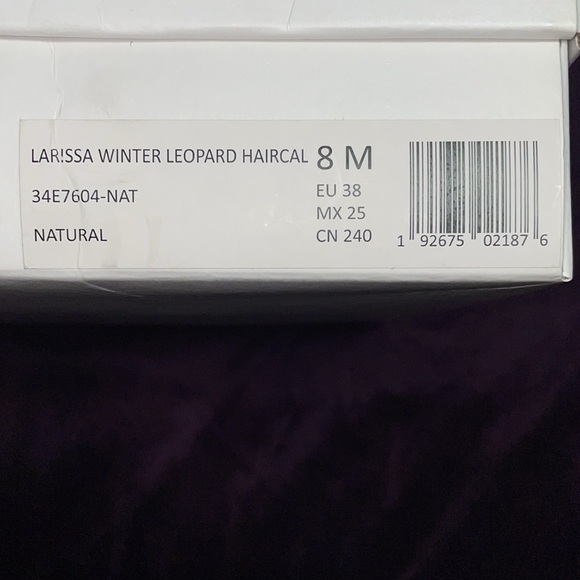 Brand New Women Calvin Klein Leopard print fur pointy toe, 2 inch heel booties! - Picture 6 of 6